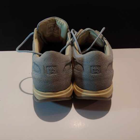 Womens 9.5 MBT Wave blue suede shape up style - Picture 3 of 4